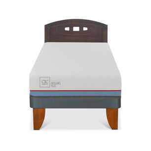 Cama Europea Cic Excellence Plus / 1.5 Plazas / Base Normal + Respaldo