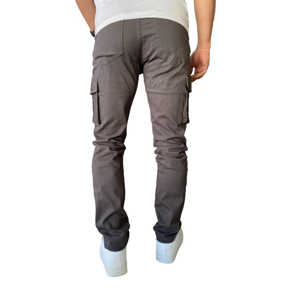 Pantalón Cargo Slim Fit Mosaico Tela Elasticada image number 14.0