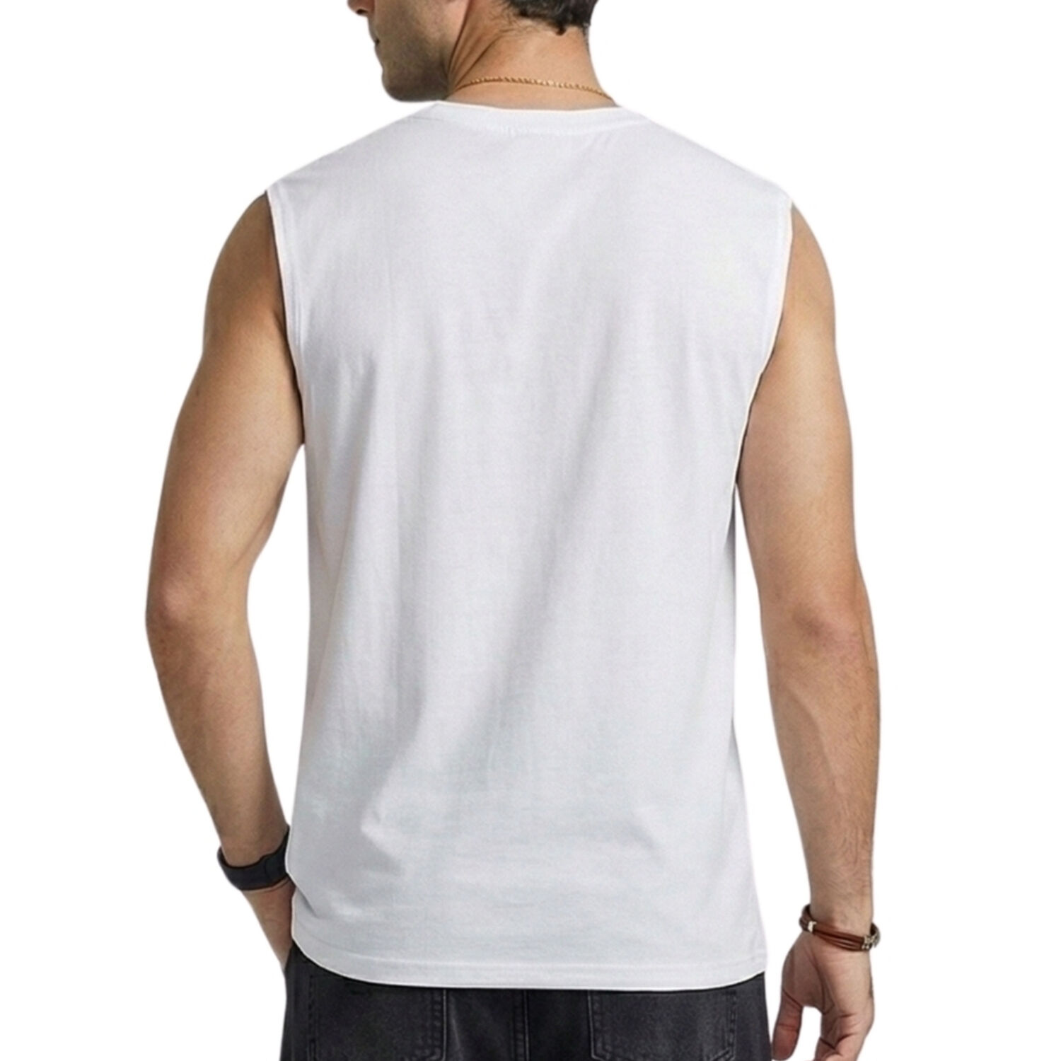 Polera Sin Manga Musculosa Unicolor Hombre Hercules image number 1.0