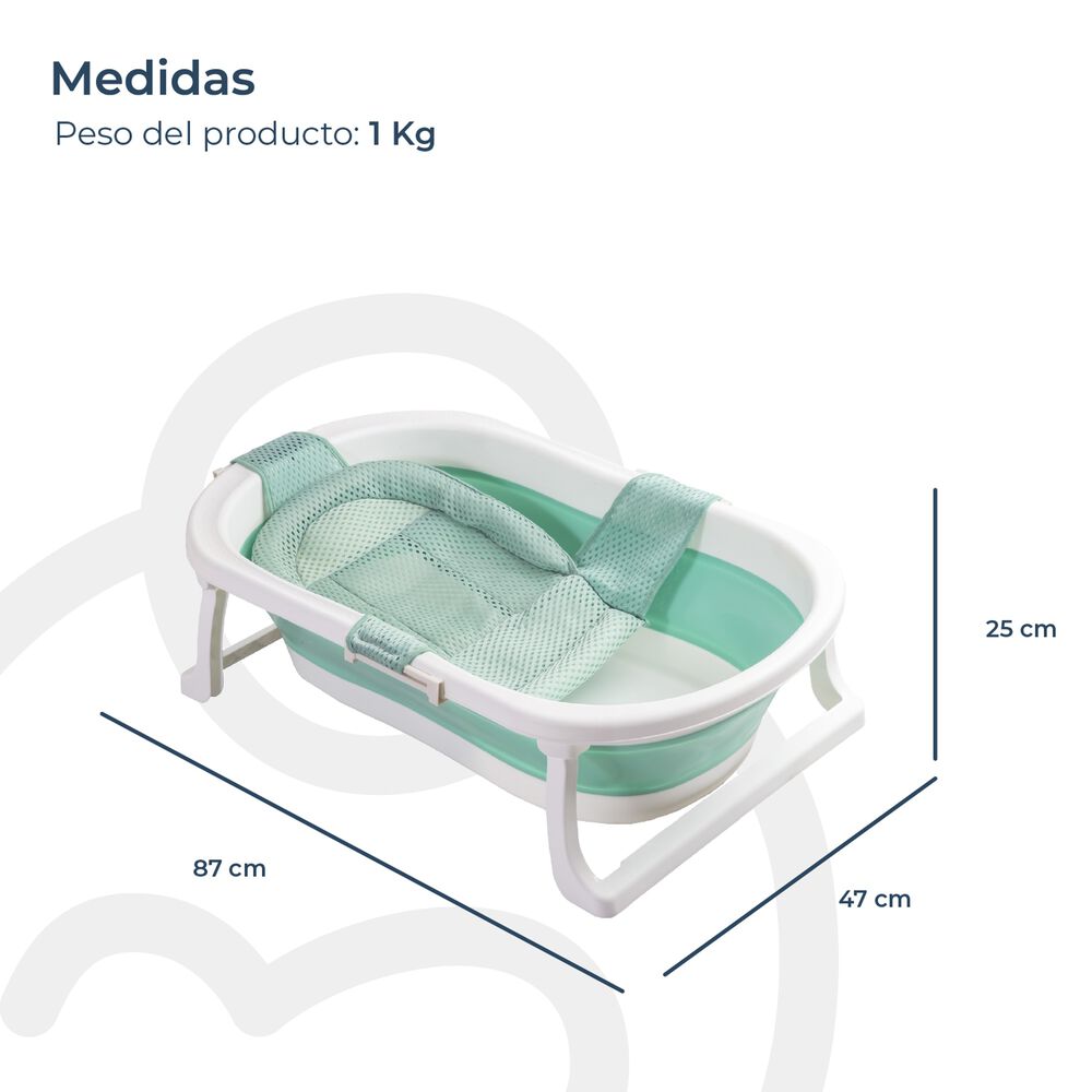 Ba&ntilde;era Jelly Con Hamaca Verde Bebesit image number 8.0
