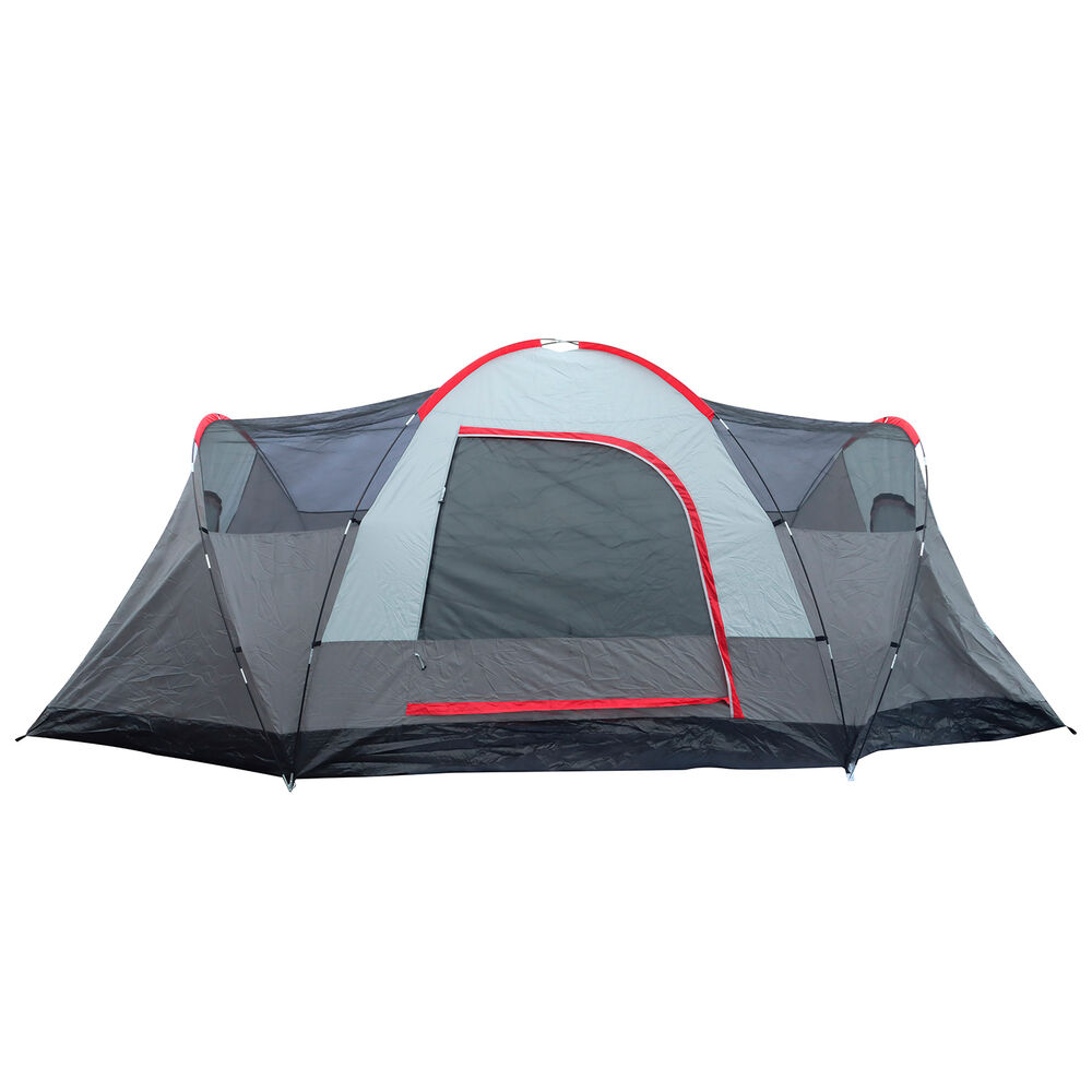 Carpa 10 Personas Camping Outdoor Gris image number 2.0