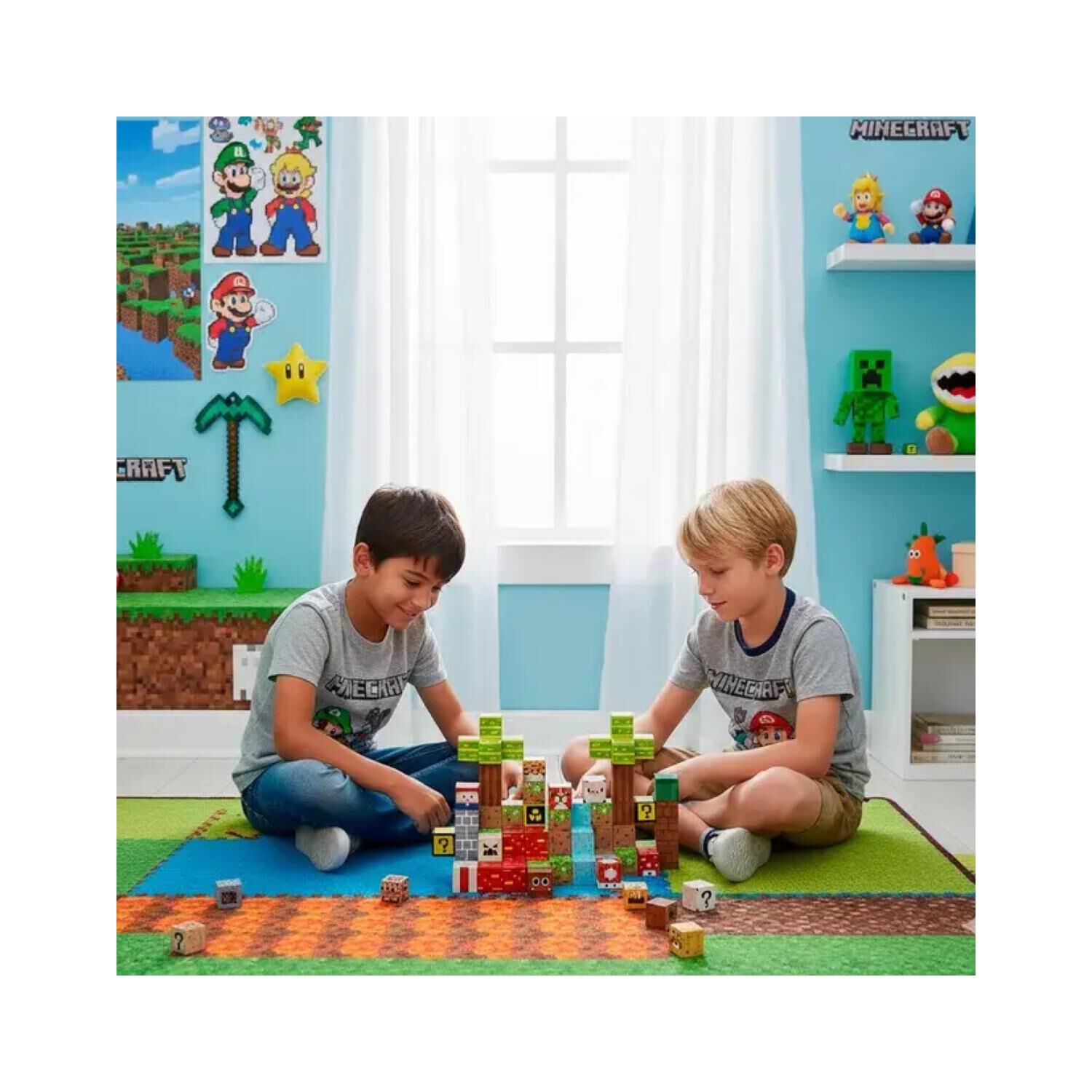 Juguete Bloques Magneticos 84pcs Escenas Infantil image number 2.0
