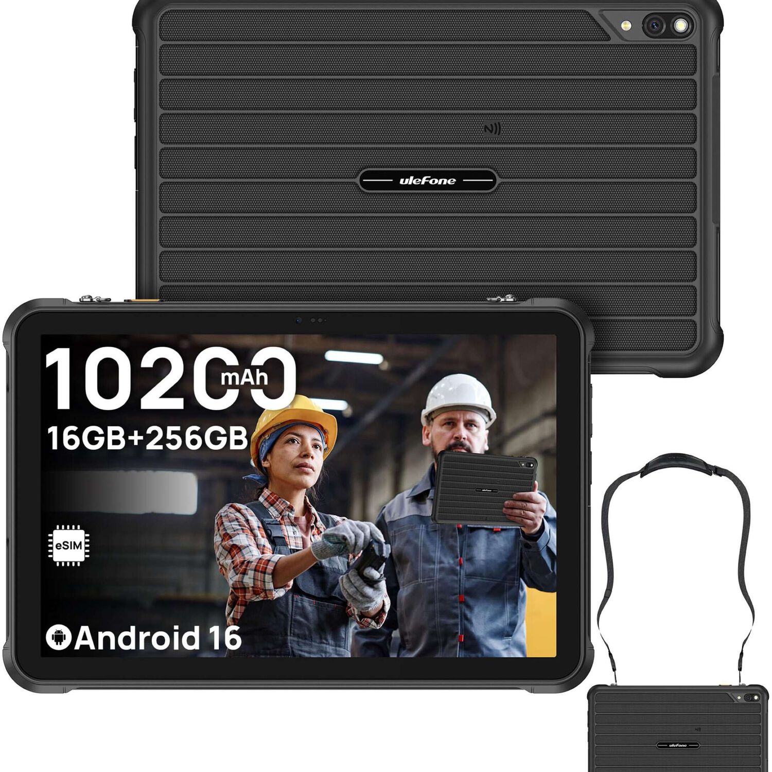 Tablet Rugged: Rugking Pad 2 Pro - 10 Pulg. 16gb, 4g, Linterna, Android 16, Correa image number 0.0