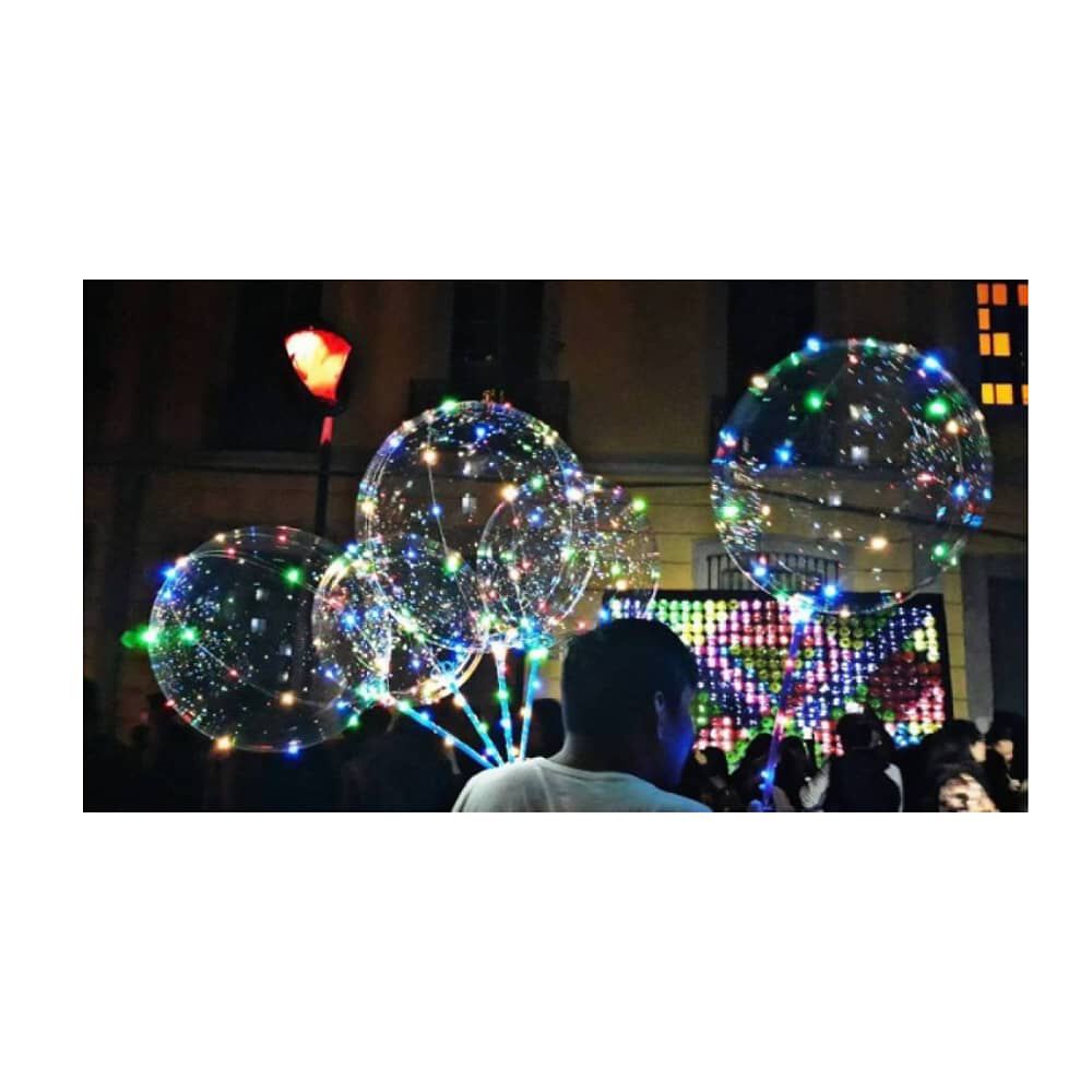 Pack 10 Globos Led Con Manilla - Ps image number 1.0