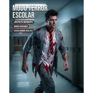 Disfraz Cosplay Zombie Adulto Escolar