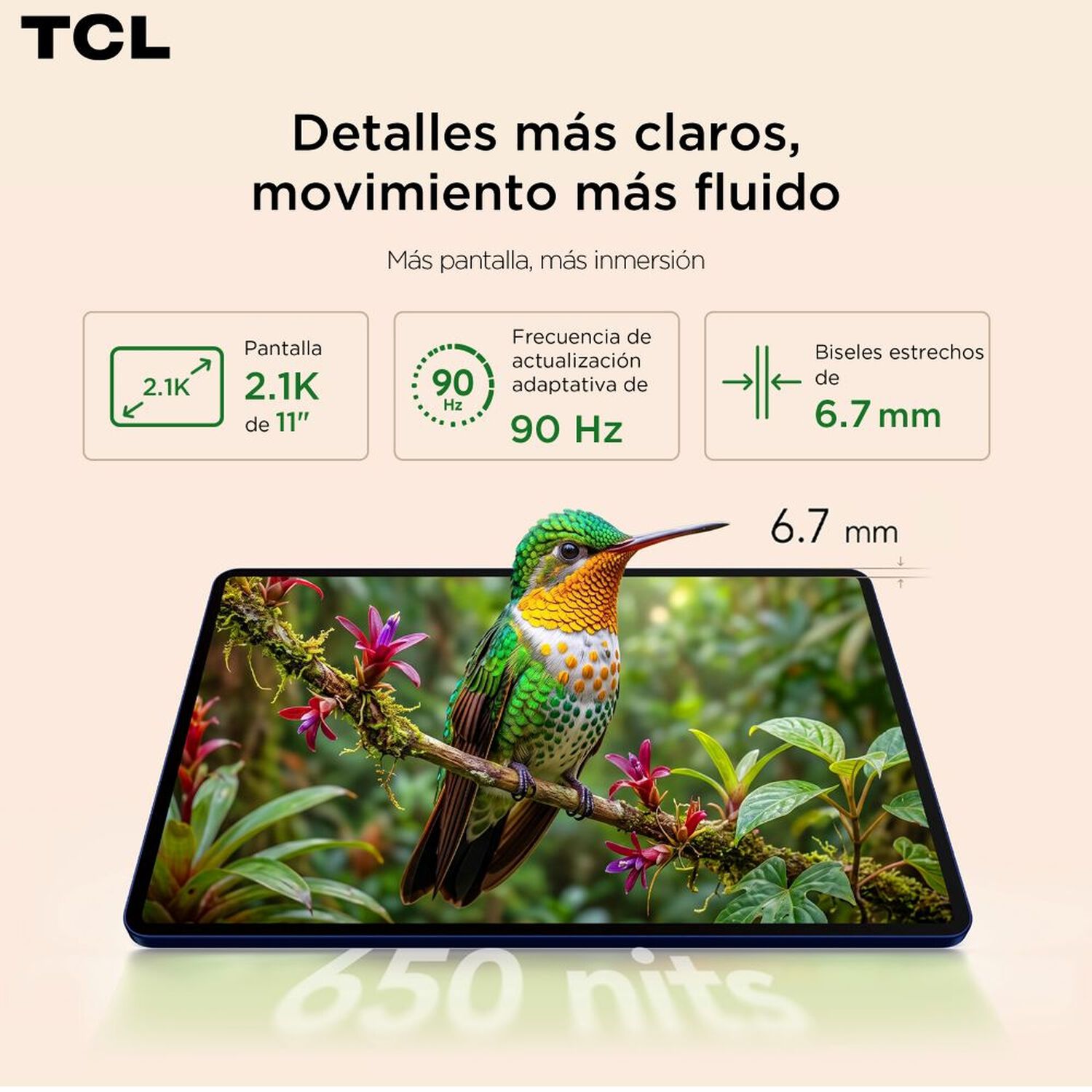 Tablet 11" TCL Tab A1 / 6 GB RAM / 128 GB / Azul Marino + Funda image number 4.0