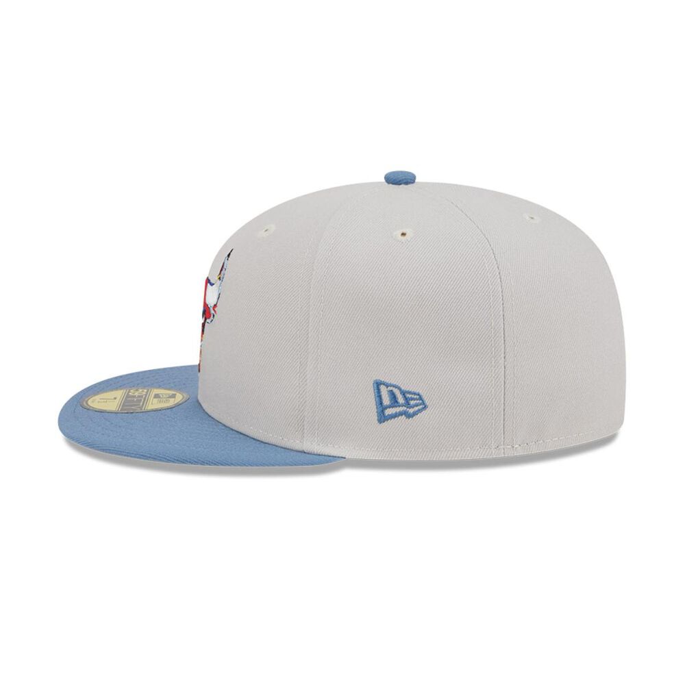 Gorra 59fifty Chicago Bulls Color Brush Beige image number 3.0
