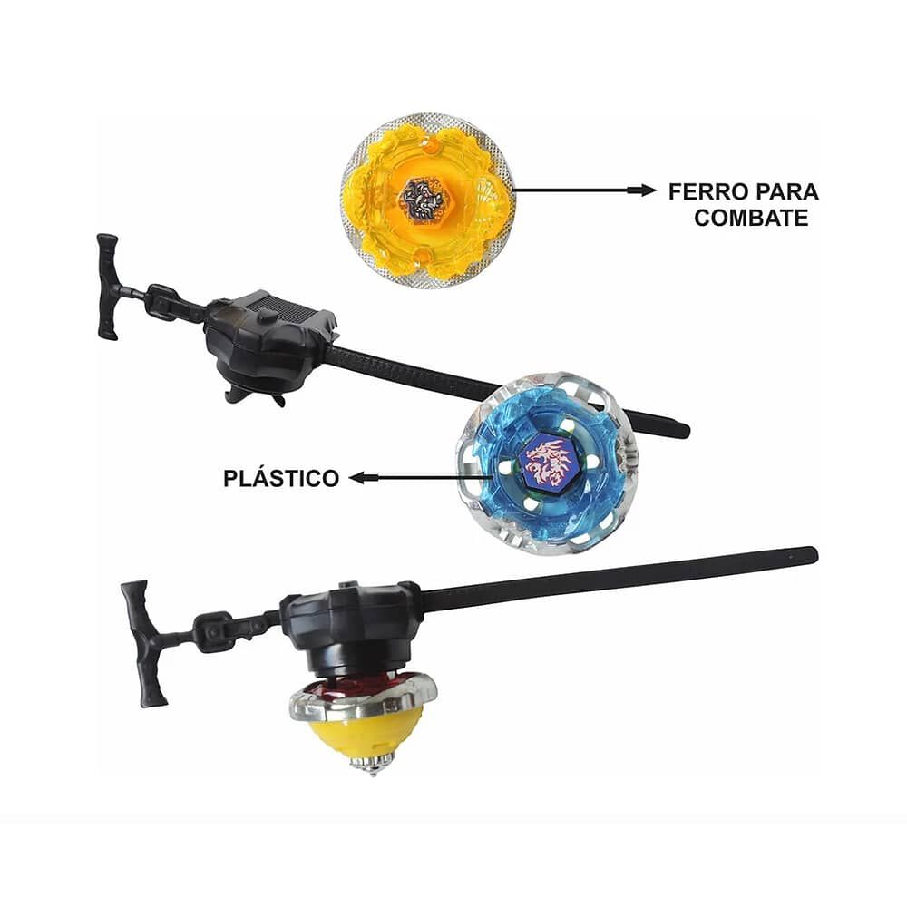 Set Bley Blade, 2 Trompos + 2 Lanzador + Mini Estadio. image number 3.0