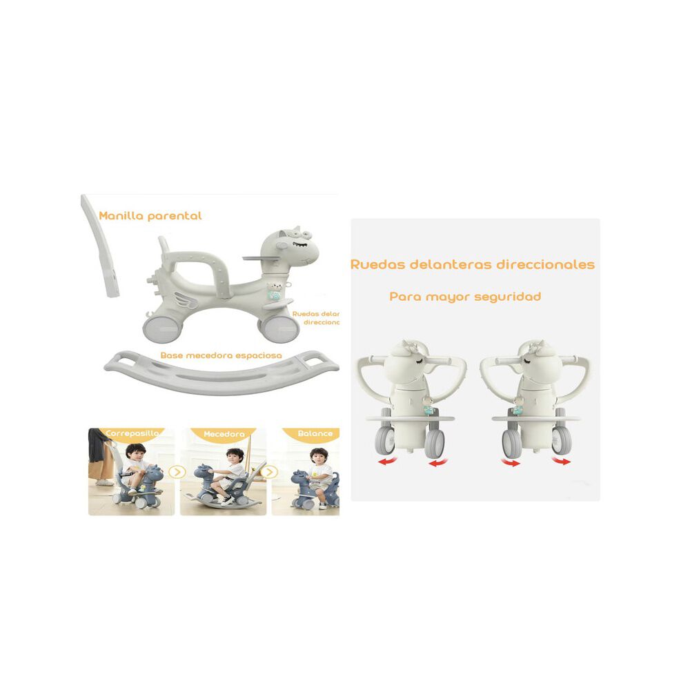 Correpasillo Andador Balance 3 En 1 Con Accesorios Blanco image number 4.0