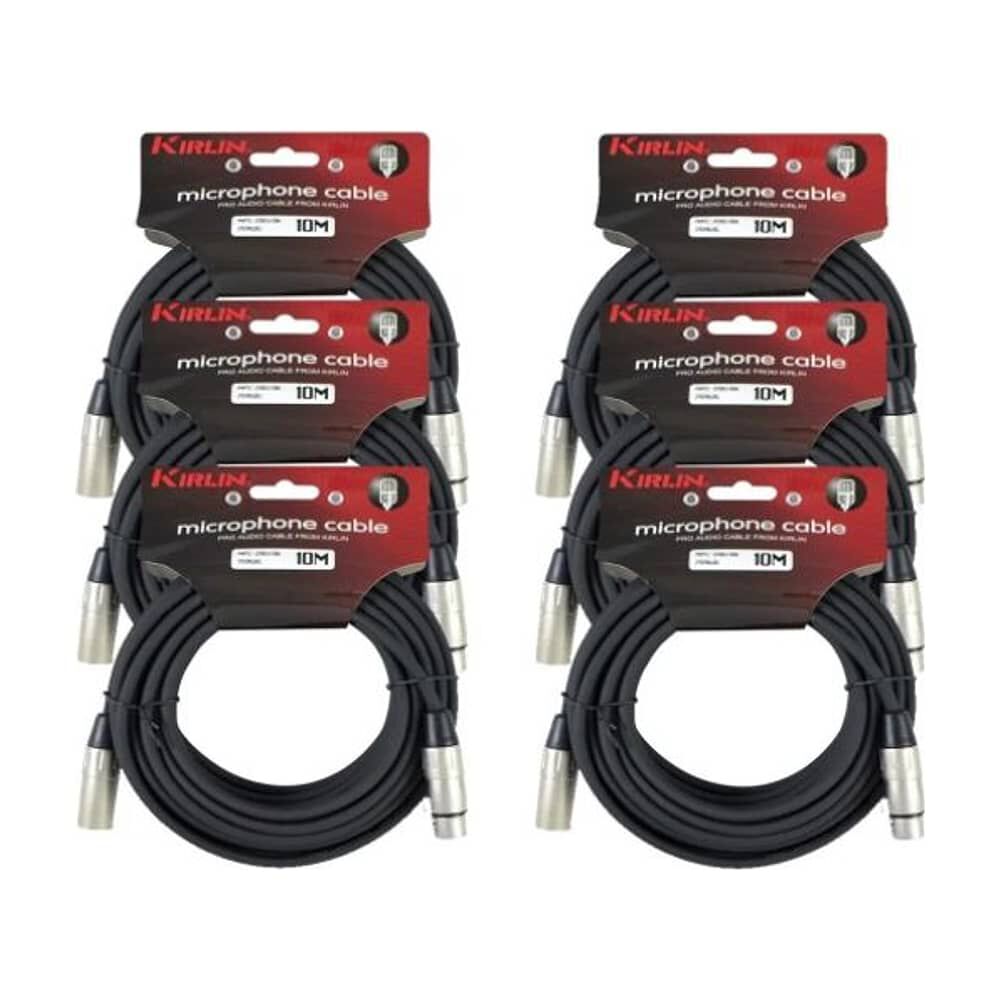 Pack6cable Micr&oacute;fono Serie C Xlr 10mkirlin Mpc6-280-10 image number 0.0