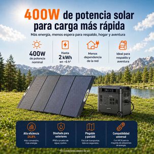 Panel Solar Port&aacute;til Oukitel 400w | Recubrimiento Etfe Ip68
