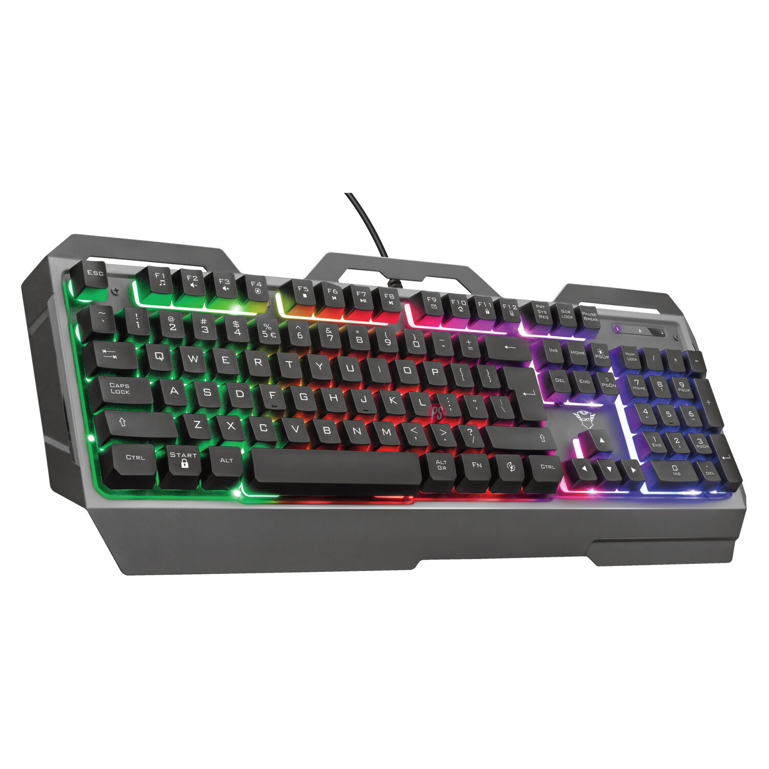 Teclado Gamer Met&aacute;lico Led Rgb Gxt 856 Torac - Ps image number 2.0