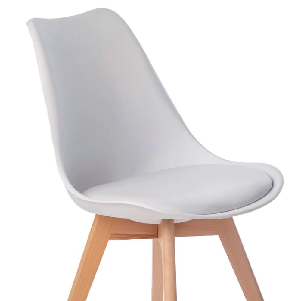 Pack 6 Sillas De Comedor Tulip Blancas image number 2.0