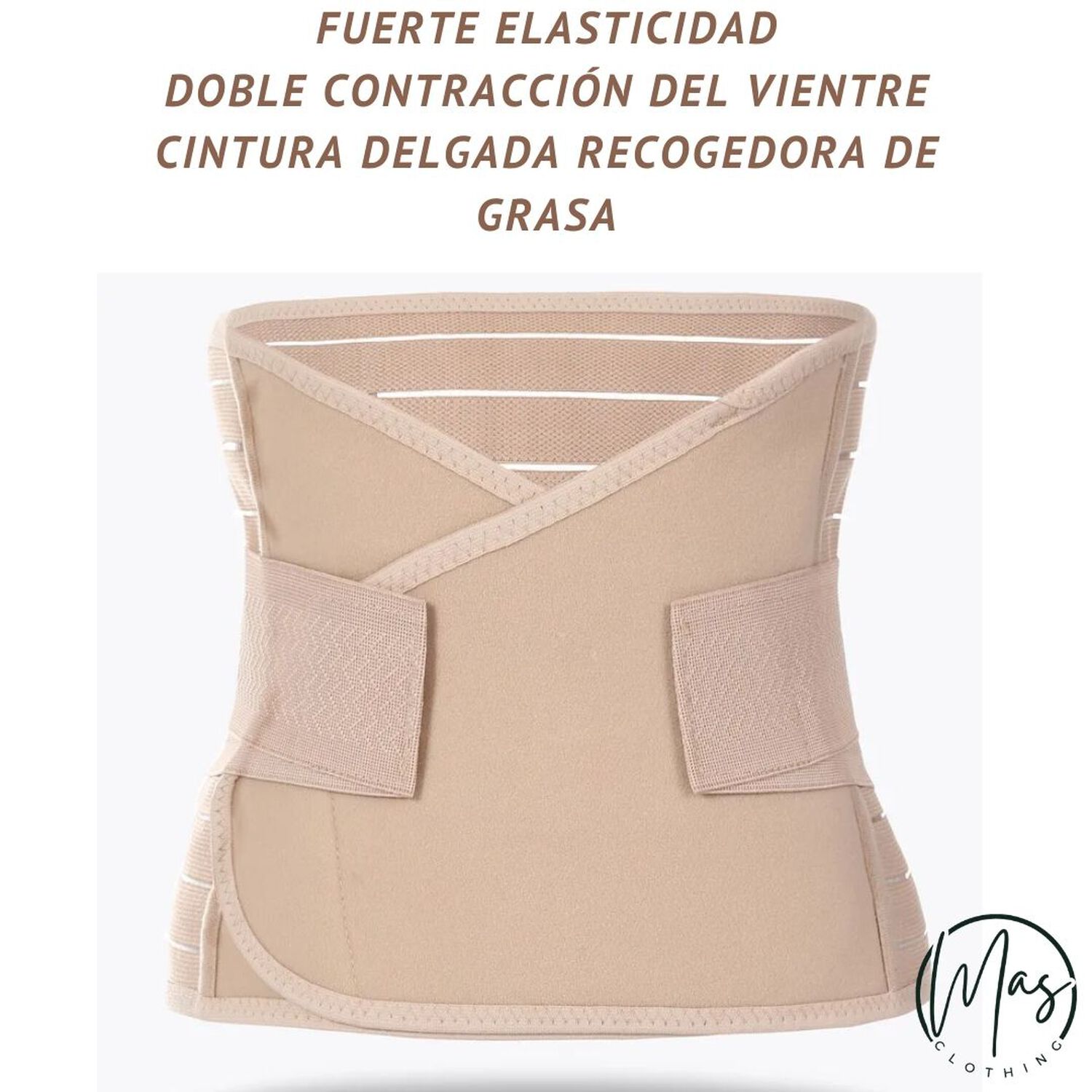 Faja Cruzada Rayada Reductora Moldeadora 22,5 Cm Alta Compresi&oacute;n image number 7.0
