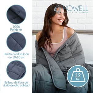 Manta De Gravedad Pesada Howell Queen 15kg Trastornos Sue&ntilde;o