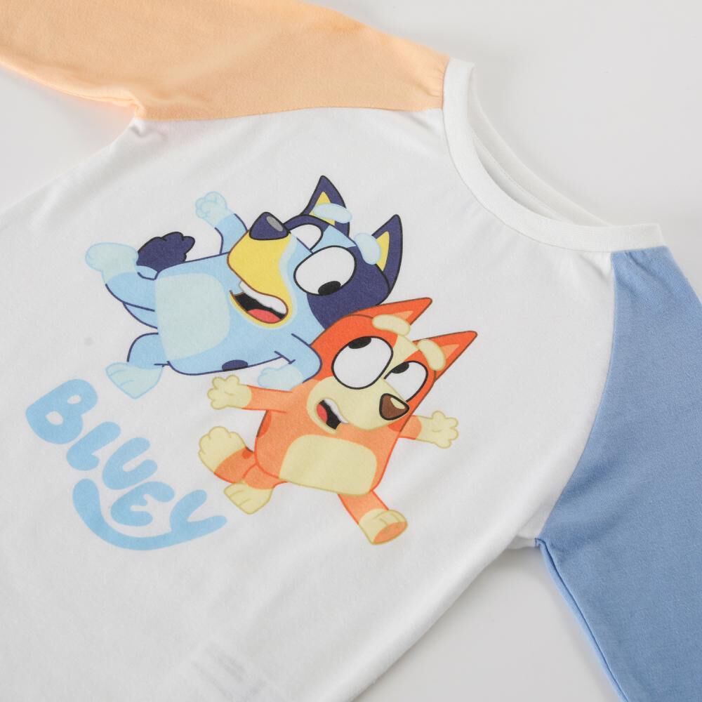 Polera Manga Larga Bebe Ni&ntilde;o Raglan Bluey image number 2.0