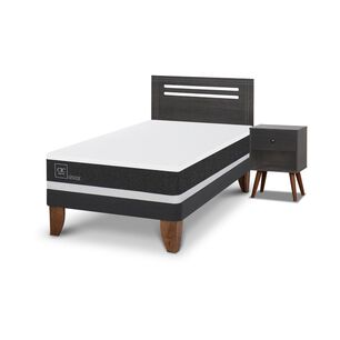 Cama Europea Cic Ortopedic / 1.5 Plazas / Base Normal + Set De Maderas