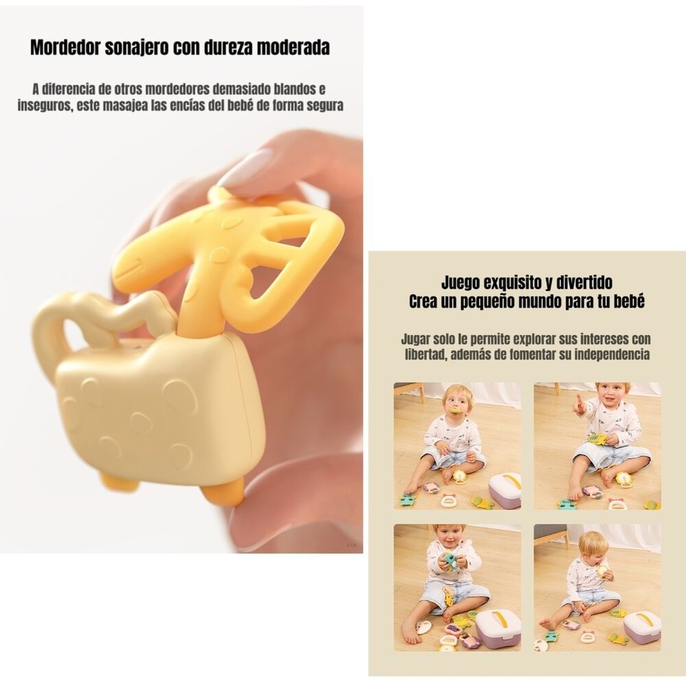 Mordedores Juguetes Sensoriales Educativos Tm146 Lubabycas image number 1.0