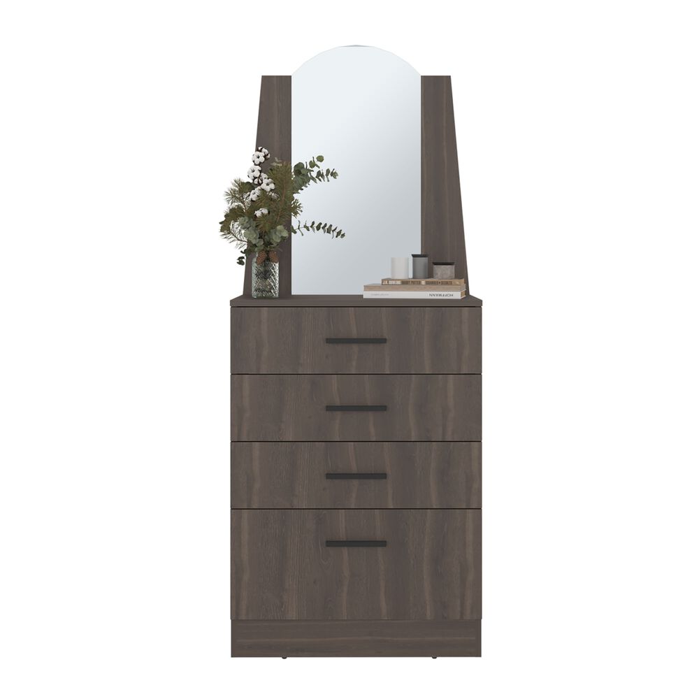 Comoda Con Espejo 159.5x62.8x35.3 Cm 3 Cajones 1 Puerta image number 3.0