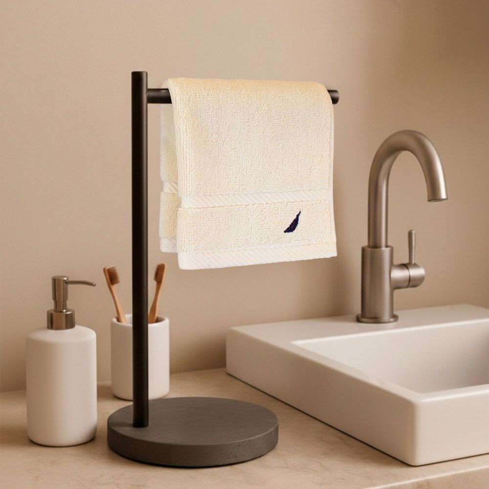 Set 3 Toallas Nautica Signature Cara+mano+cuerpo 100% Algod&oacute;n Alta Calidad Beige image number 1.0