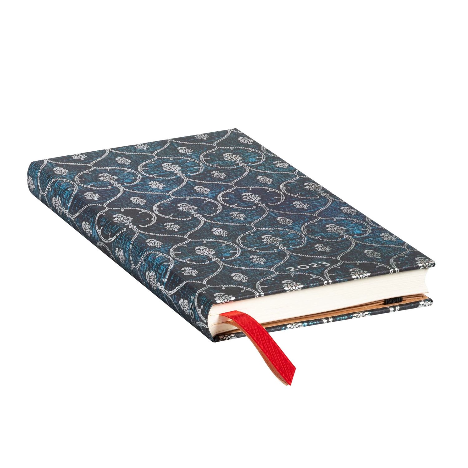 Agenda 2023 Terciopelo Azul Velvet T.dura Vis Semana Slim image number 2.0