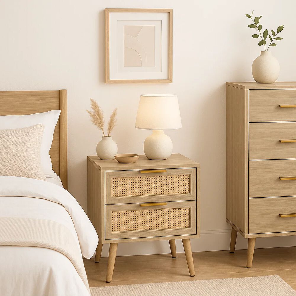 Velador Eames Mesh Doble 40x55 - Madera Oscura Walnut image number 2.0