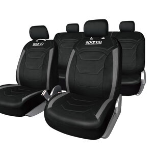 Fundas Cubreasiento Sparco Universal Negro Poliester 406- Sp