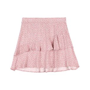Falda Mini Con Vuelos Tiro Medio Regular Mujer Freedom