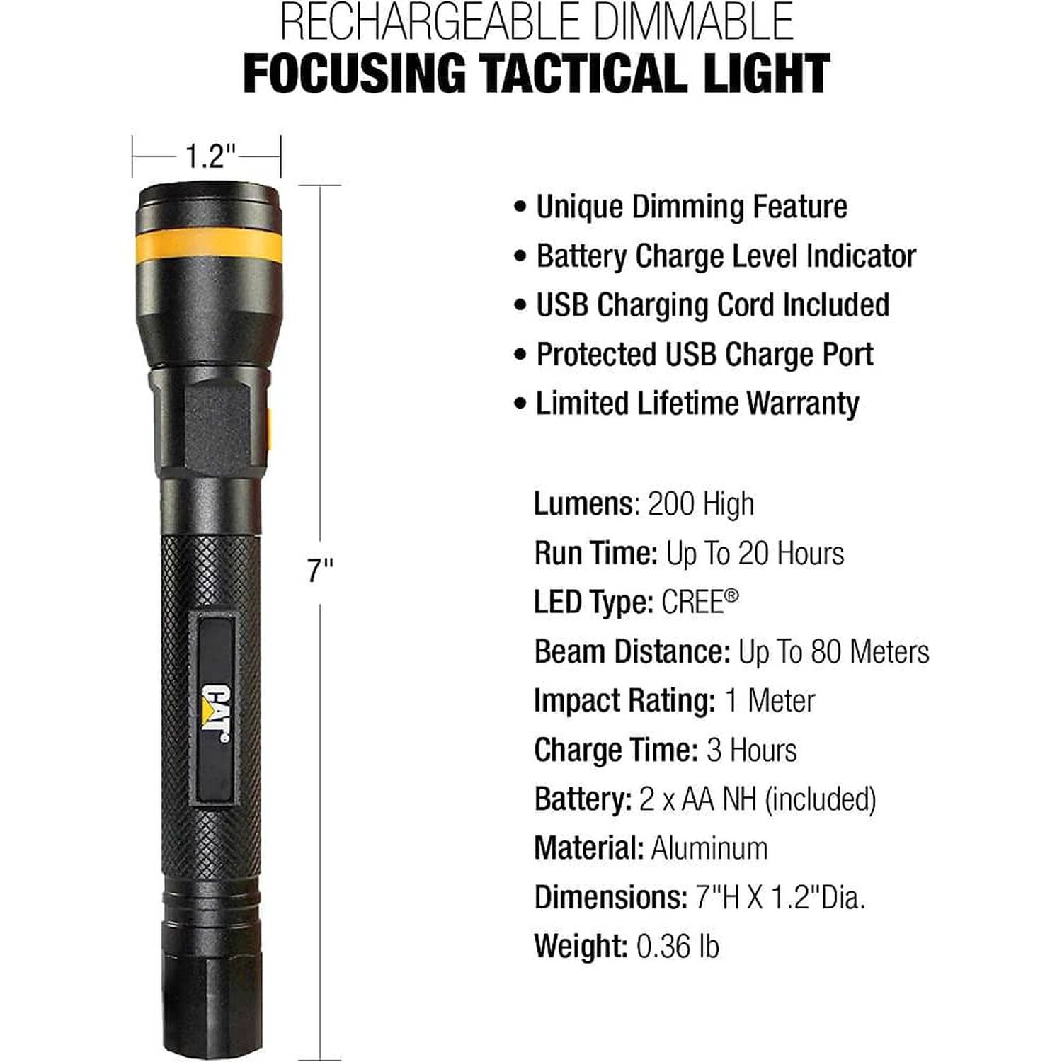 Linterna Led Recargable Cat Ct2205 Lumenes 200 image number 1.0