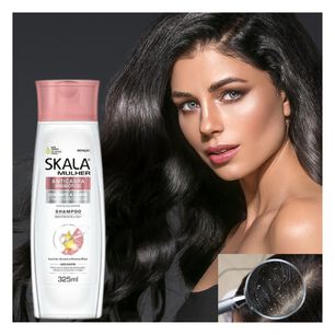 Champu Skala Anticaspa Prebiotico Mulher Sin Sal Ni Colorantes.