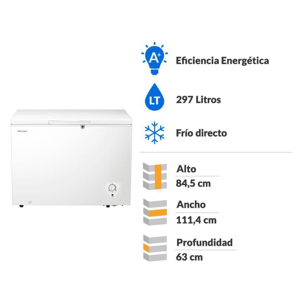 Freezer Horizontal Hisense FC-39DD / Frío Directo / 297 Litros / A+ image number 1.0