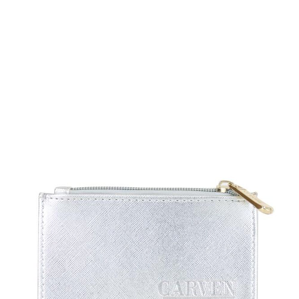 Tarjetero Mujer Chad Plateado Carven image number 0.0