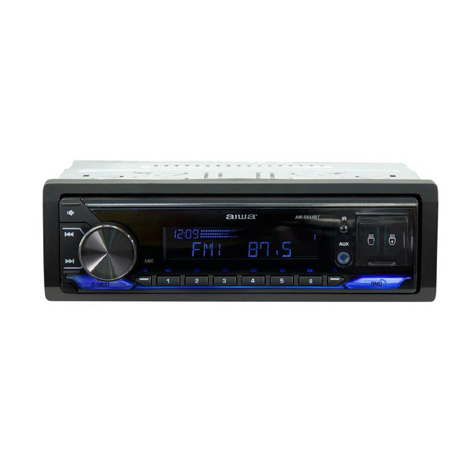 Radio 1 Din Usb Sd Aux Fm Am Control Bluetooth Aw5444bt image number 0.0