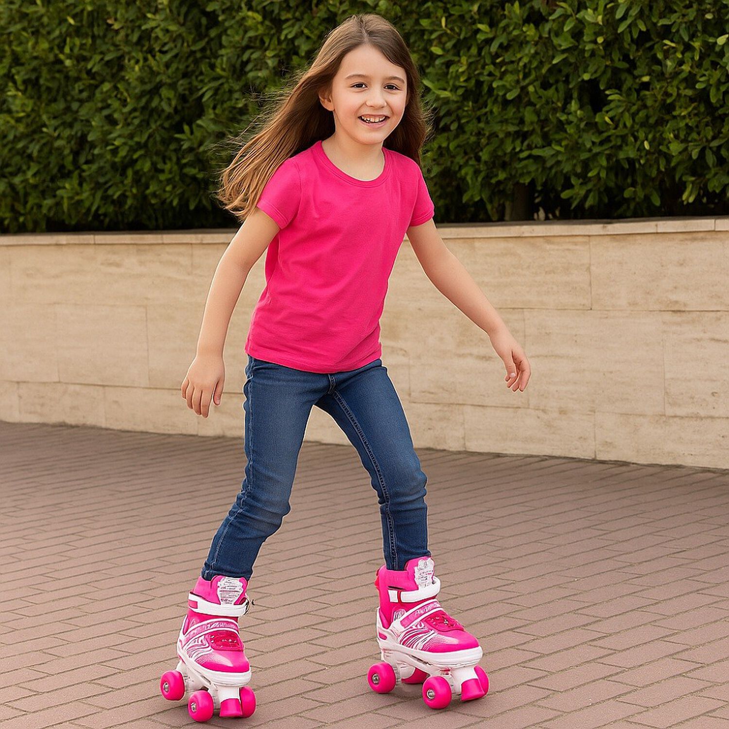 Patines Art&iacute;sticos Infantiles Ajustables 4 Ruedas image number 1.0