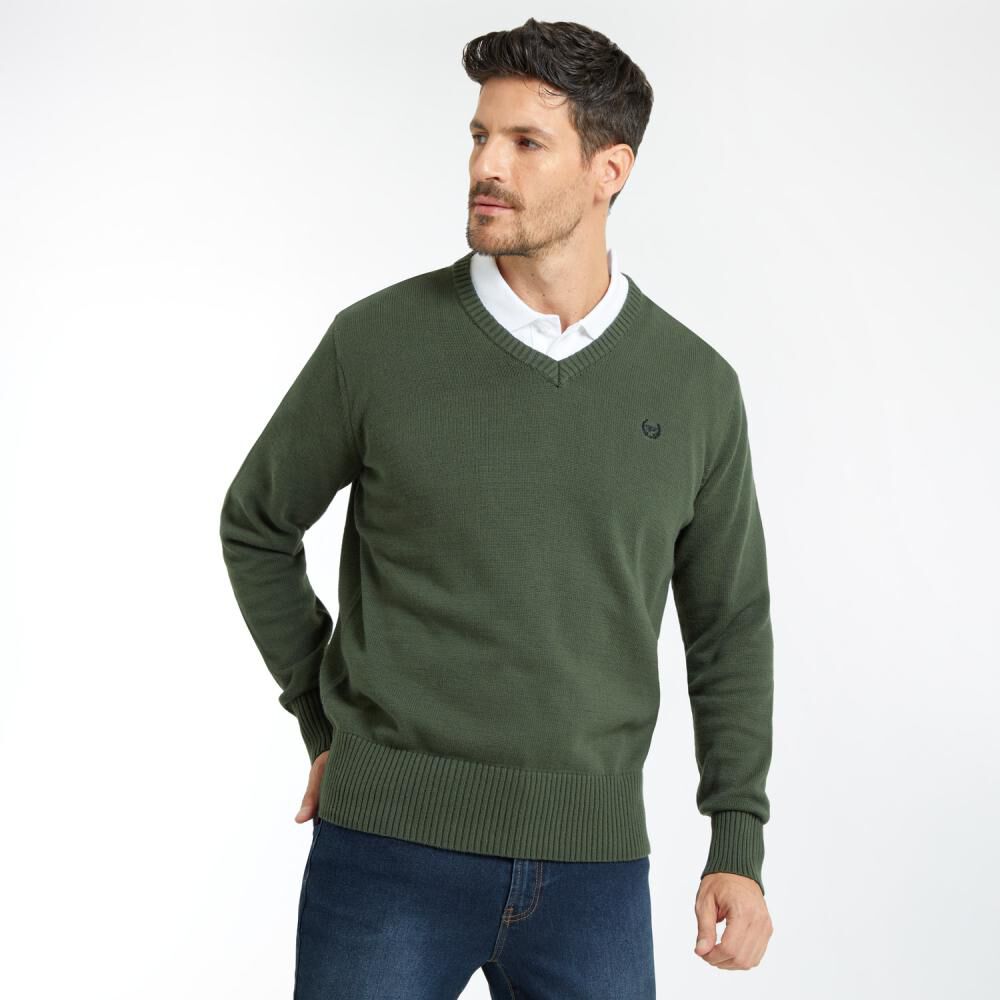 Sweater Básico Regular Cuello V Hombre Peroe image number 2.0