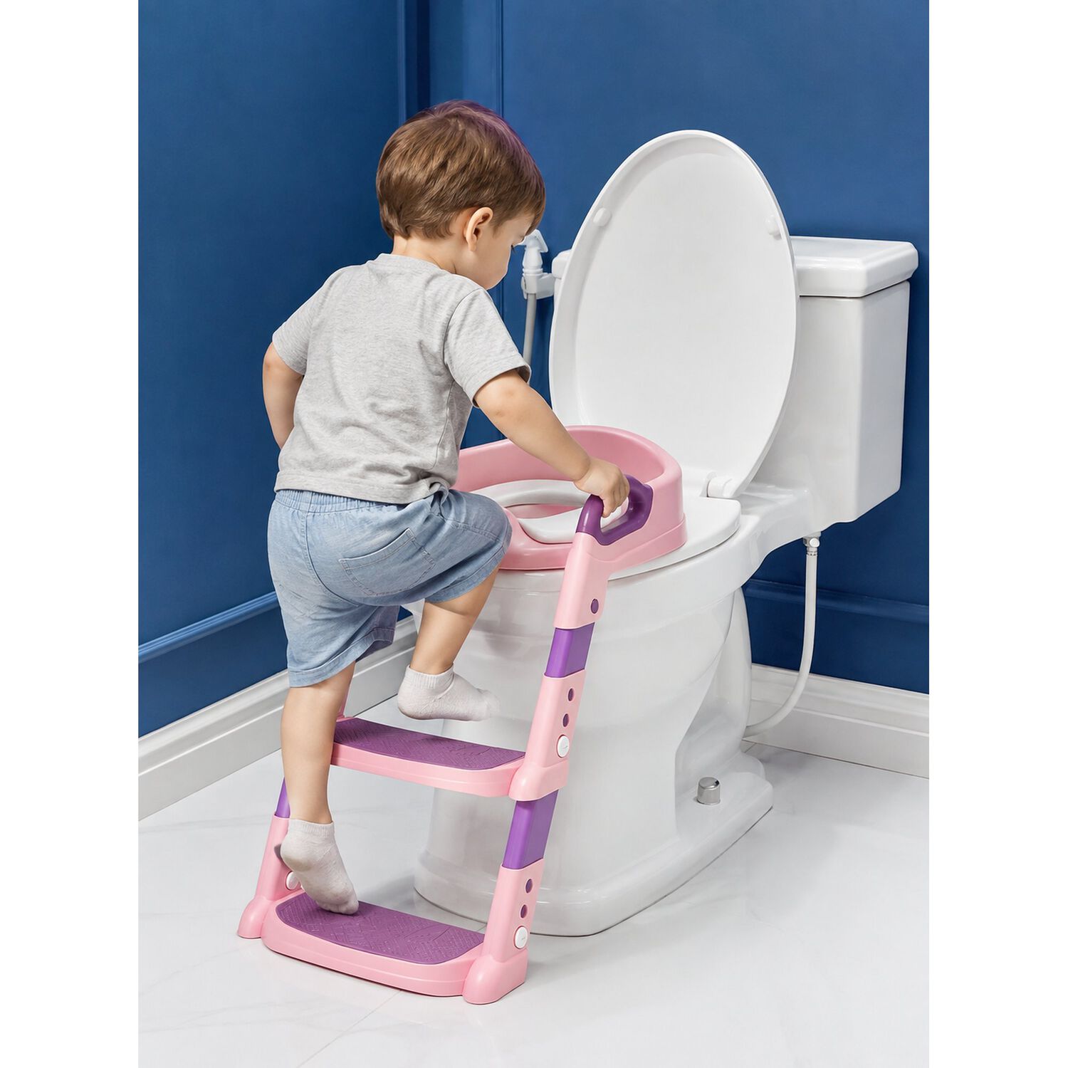 Asiento Adaptador Wc Con Escalera Para Ni&ntilde;os image number 5.0
