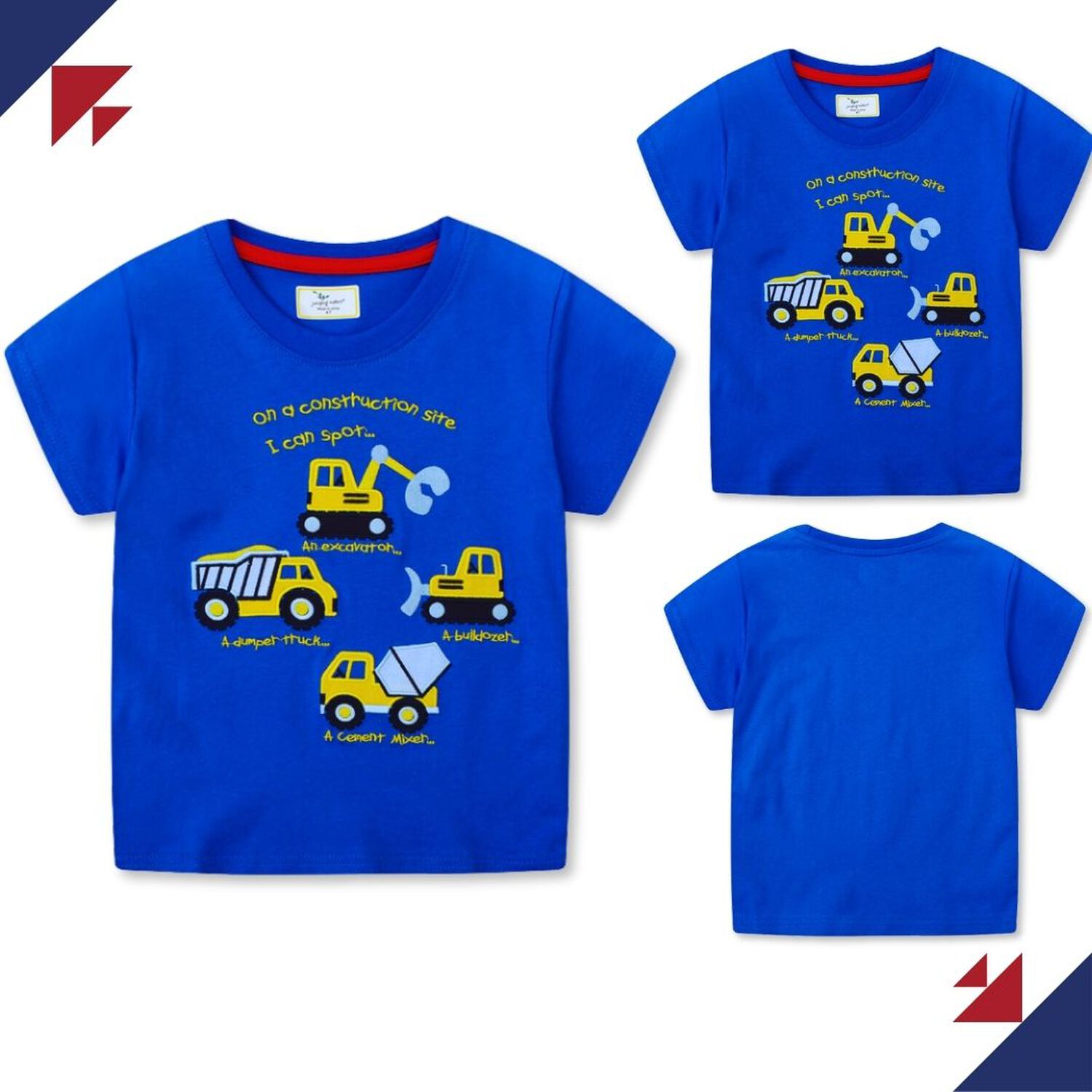 Polera Ni&ntilde;o Algod&oacute;n Manga Corta Jump Kids Autos Amarillos 2 A 7 A&ntilde;os image number 4.0