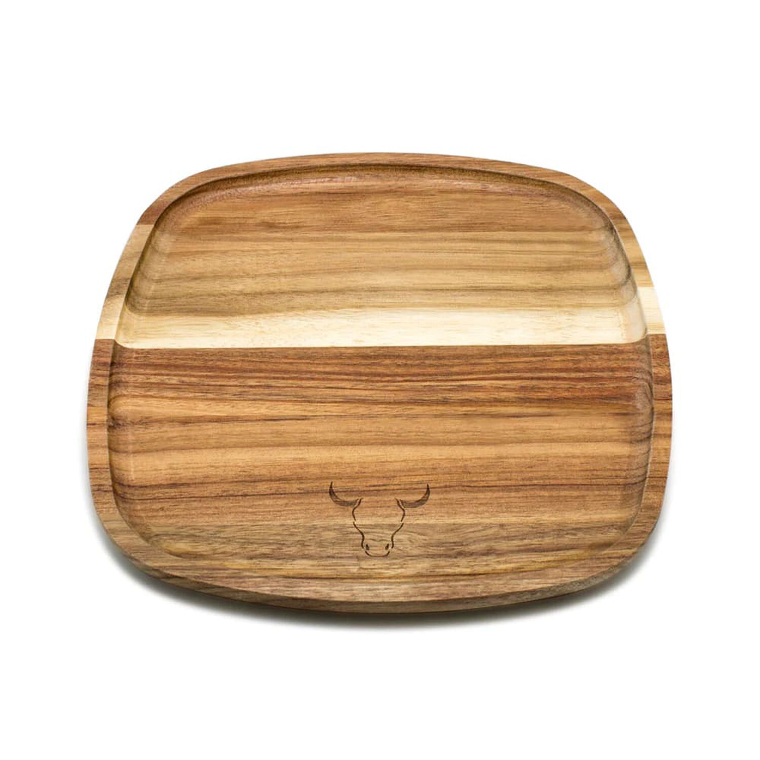 Plato Cuadrado 25x25 Cm Cm Aperitivo Madera Wayu Asado Cocina image number 1.0