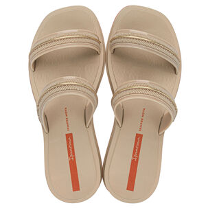 Sandalia Mujer Beige Glow Slide Ipanema