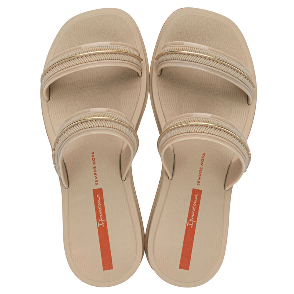 Sandalia Mujer Beige Glow Slide Ipanema image number 0.0