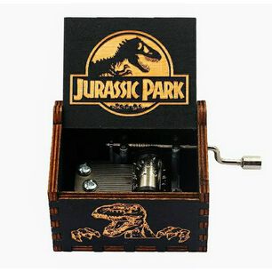 Caja Musical Negra Jurassic Park