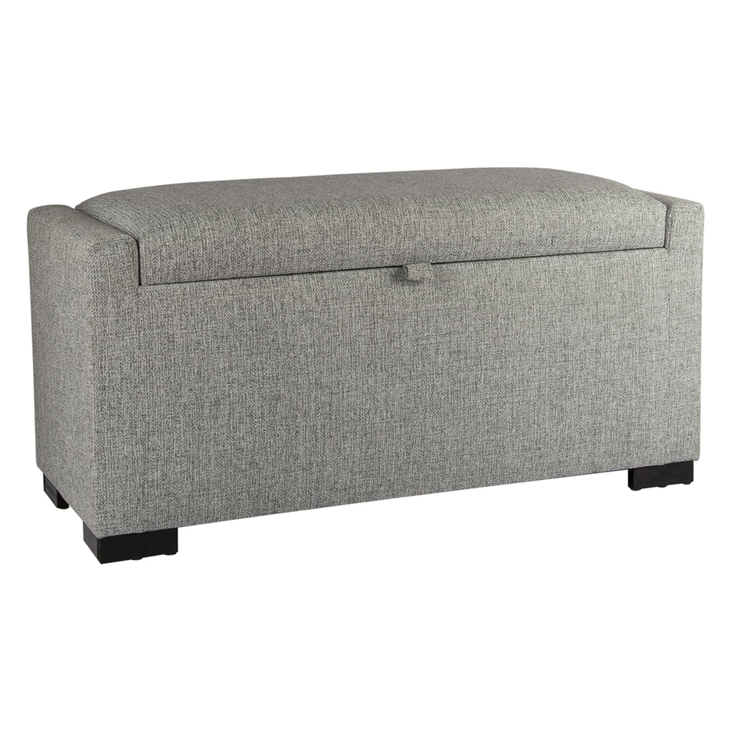 Banqueta Con Ba&uacute;l Leyzy Gris Claro Omega 40x55x105 Cm M&aacute;xima Design image number 1.0