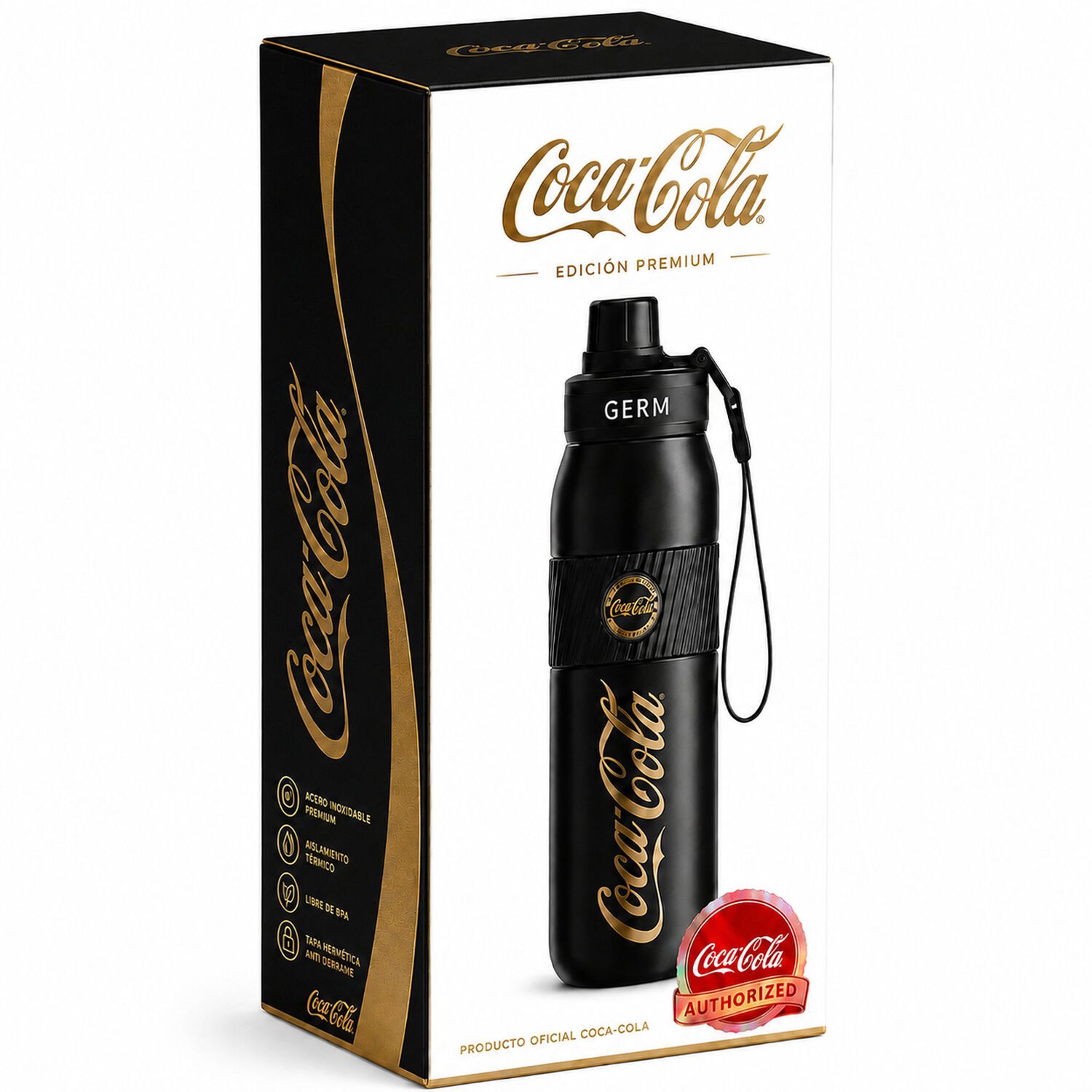 Termo Inoxidable Germ Coca-cola 580ml Black Edition image number 3.0