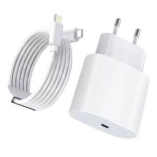 Cargador Adaptador Iphone 20w Cable Usb-c A Lightning