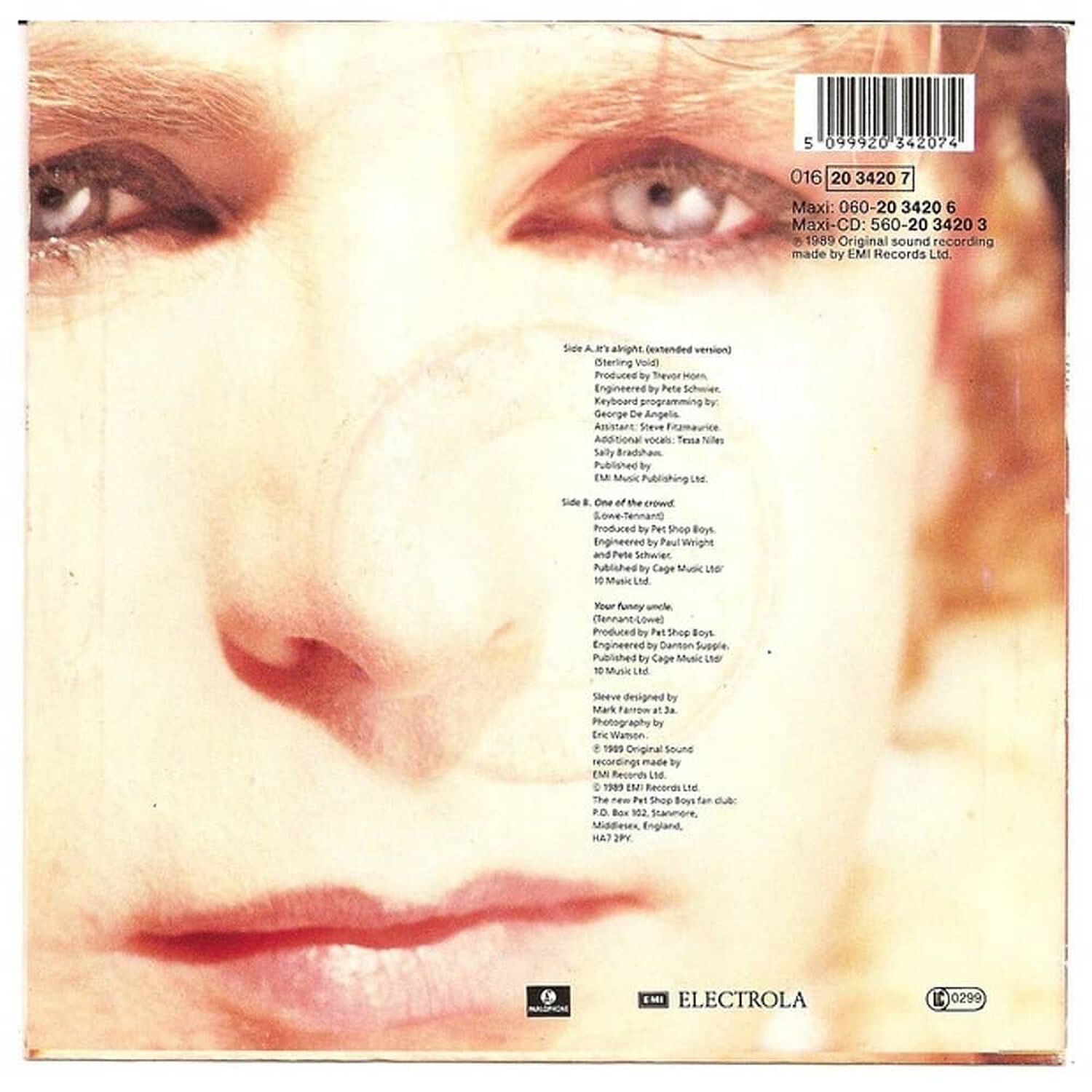 Pet Shop Boys - It's Alright | 7'' Single Vinilo Usado image number 1.0