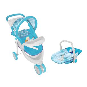 Coche Travel Jogger De Juguete Para Mu&ntilde;eca Frozen Disney