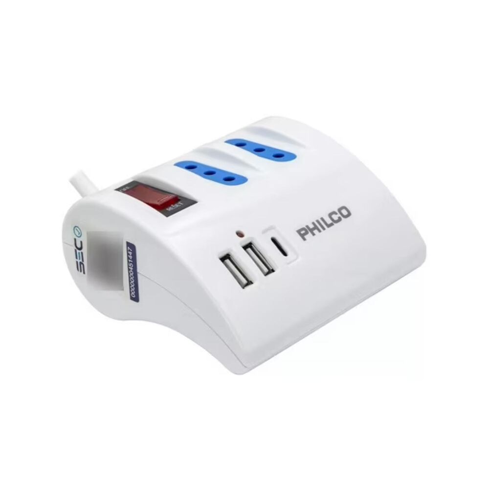 Zapatilla Alargador Extension De Escritorio Usb C Blanco image number 3.0