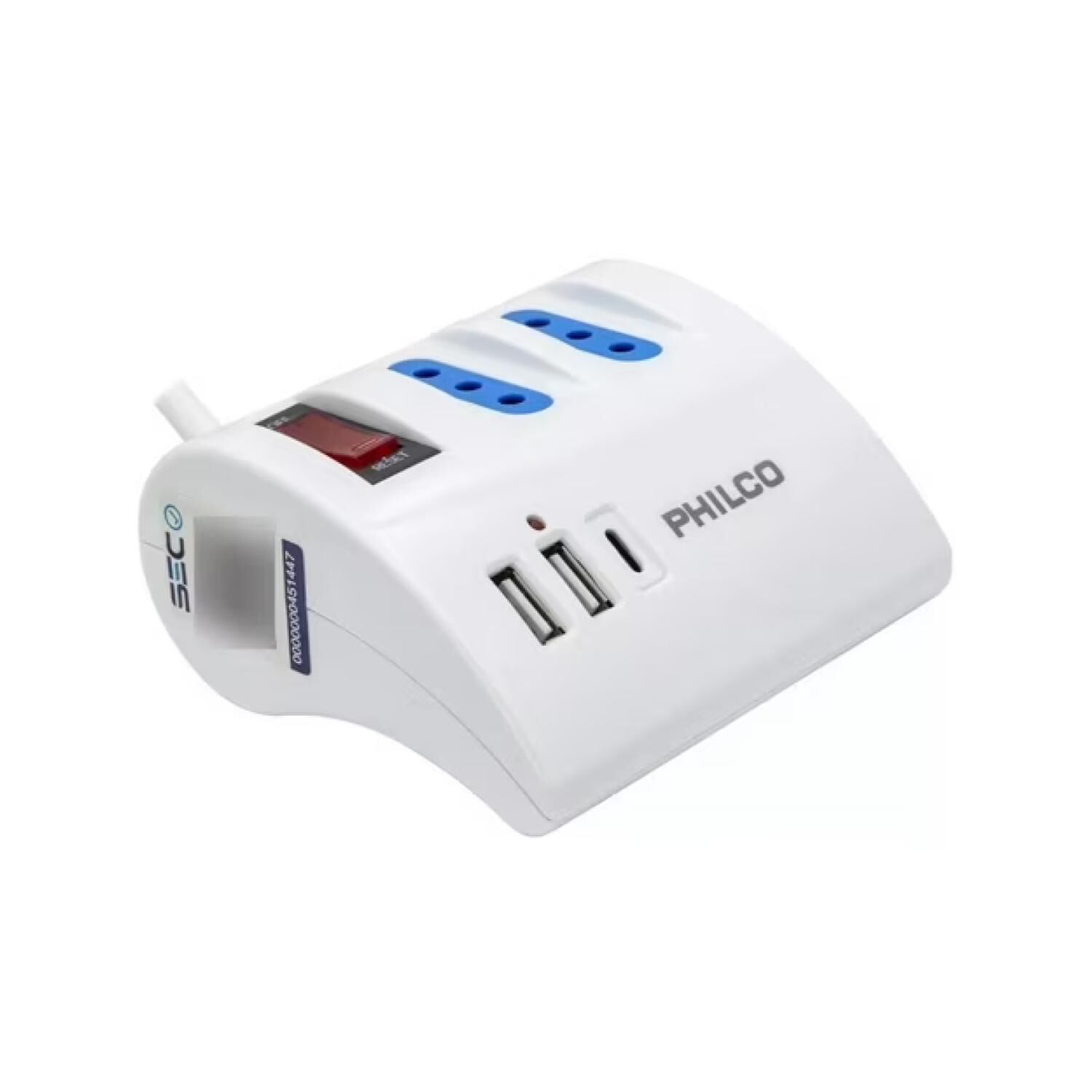 Zapatilla Alargador Extension De Escritorio Usb C Blanco image number 3.0