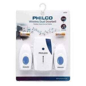 Timbre Inalámbrico Philco Db-8, 220v, Doble Interruptor