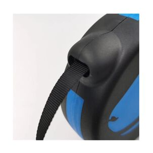 Cuerda Retractil 5m Flexible Paseo De Perros Mascotas Azul